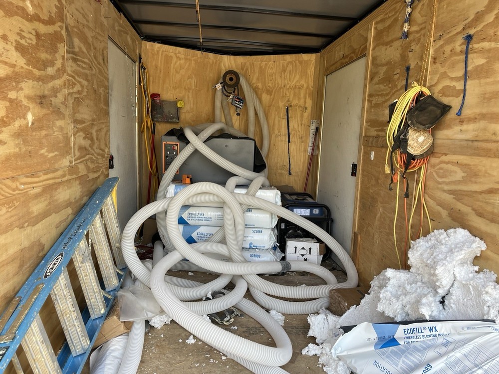 Insulation Blower Machine & Trailer 14ft.