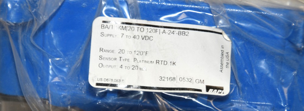 *NEW* BAPI BA/T1KM 20F to 120F Temperature Sensor