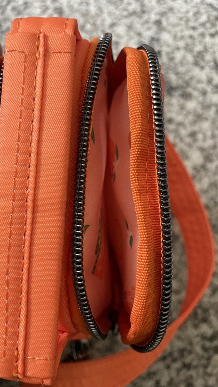 Disney Parks Epcot Flower Garden 2024 Orange Bird Lug Mini Skeeter Crossbody Bag