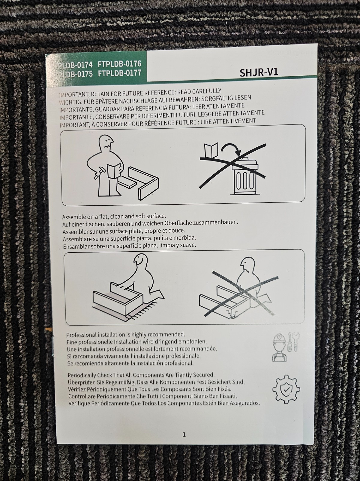 120 Gallon Outdoor Storage Deck Box Large Resin Patio Storage FTPLDB-0175