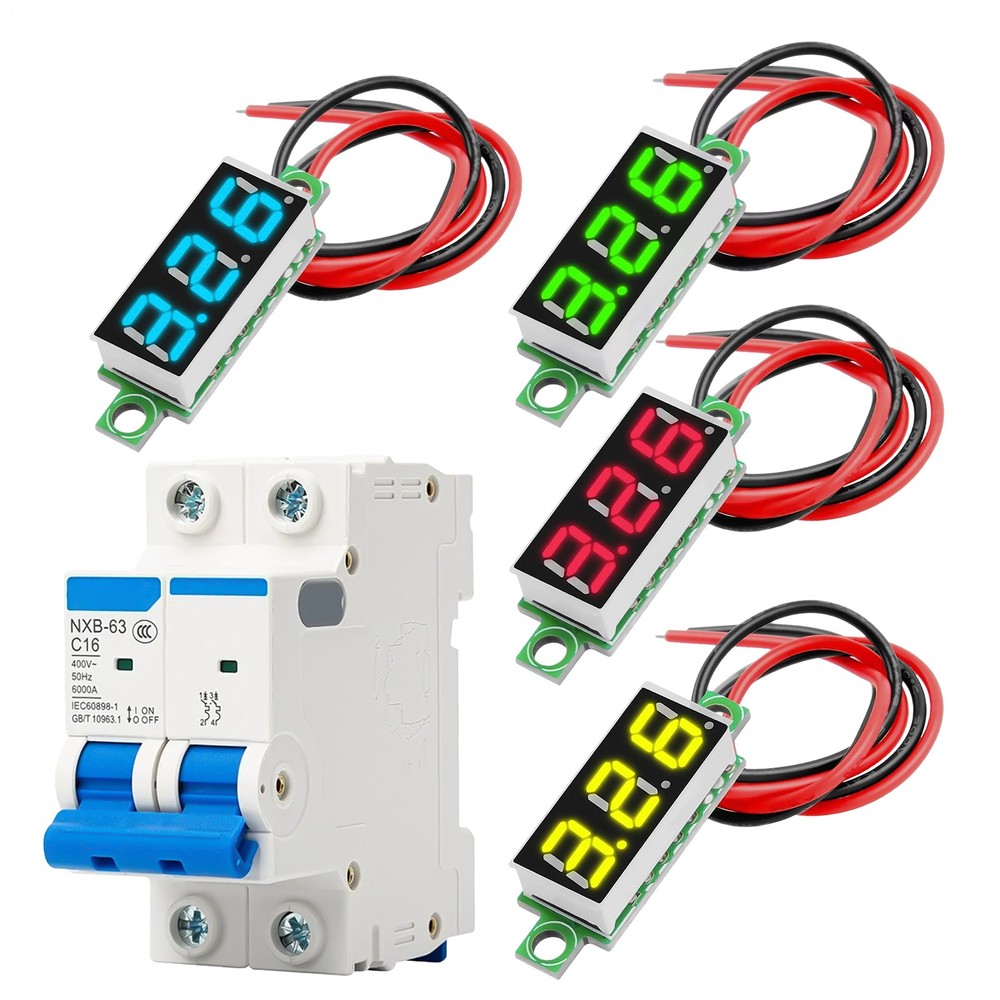 LED Display Module 3 Digit 7 Segment Digital Indicator Tube Module Red Blue Gree