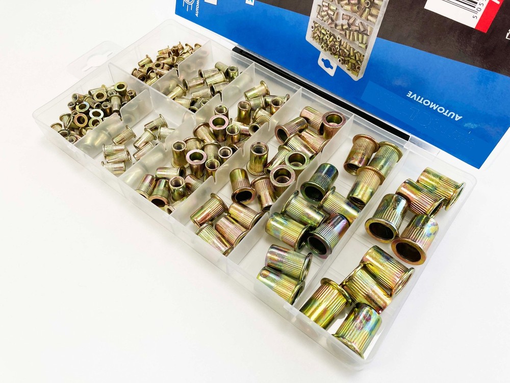 Steel Nut Inserts Rivet Threaded Fastener – 158pc PT