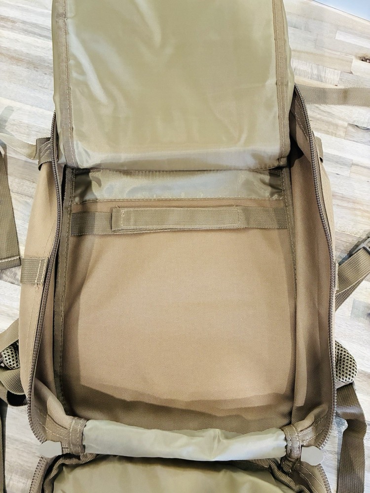 GLOCK Tactical Backpack Brown Nylon Zip Buckle Closure Adjustable Straps