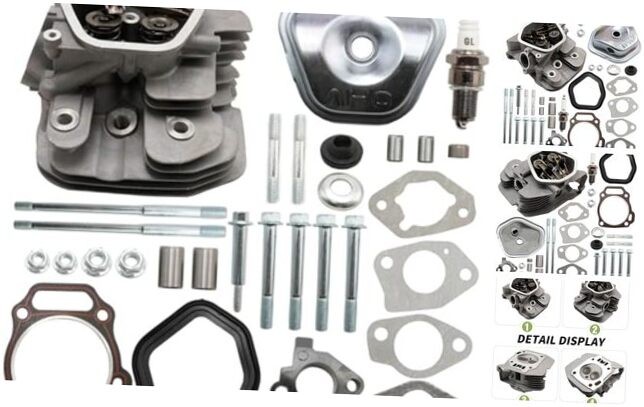 Assembled Cylinder Head Kit, Replacement for Predator 420cc Non Hemi Engine,