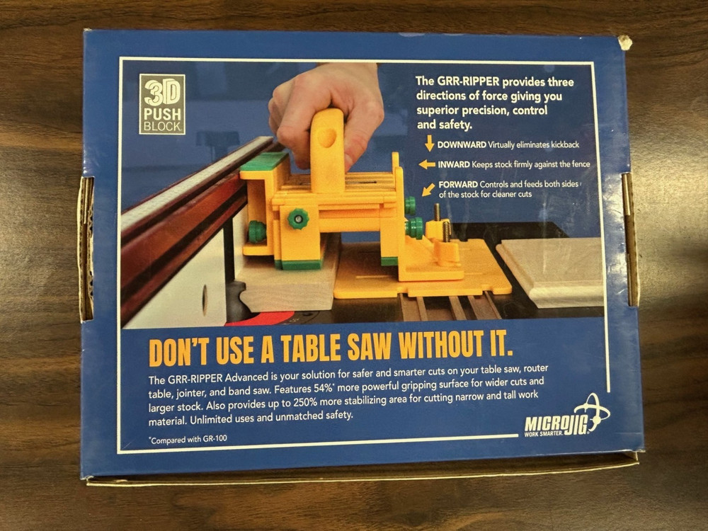 MicroJig GRR-Ripper Advanced 3D Pushblock System GR-200