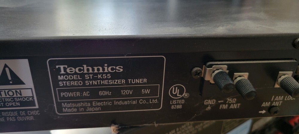 Technics Model ST-K55 Stereo Digital Synthesizer Tuner