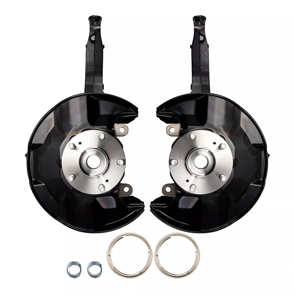 Pair For 2008-12 Honda Accord 2.4L 3.5L Front Wheel Bearing Hub Knuckle Assembly