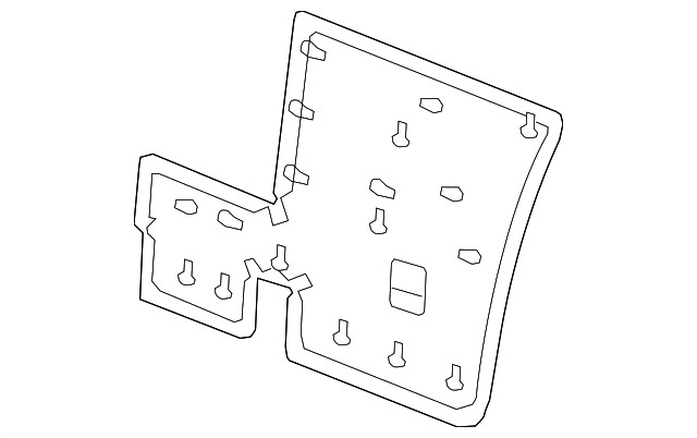 Genuine Nissan Seat Back Panel 88659-6FK0A