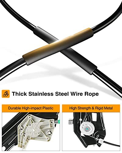 Electric Power Window Regulator Without Motor Compatible Front Driver Side