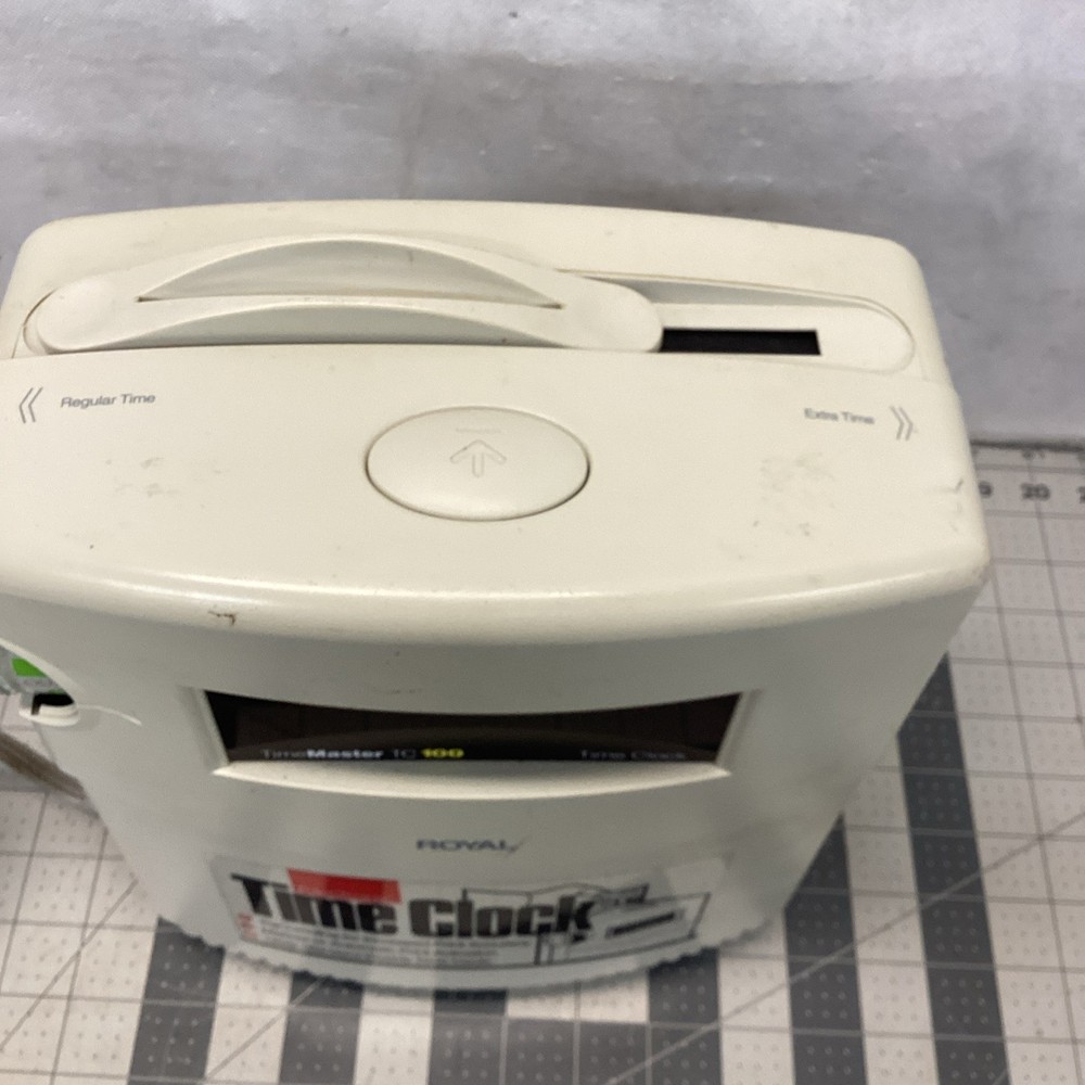 Royal Electronic Time Clock Time Master TC100 No Key Powers Up