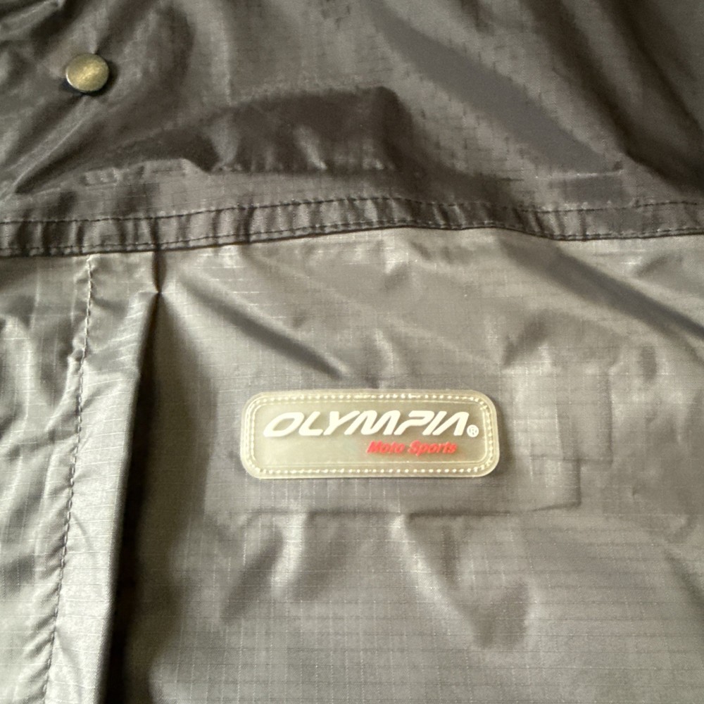 Olympia Moto Rain Jacket Size Large Grate Shape
