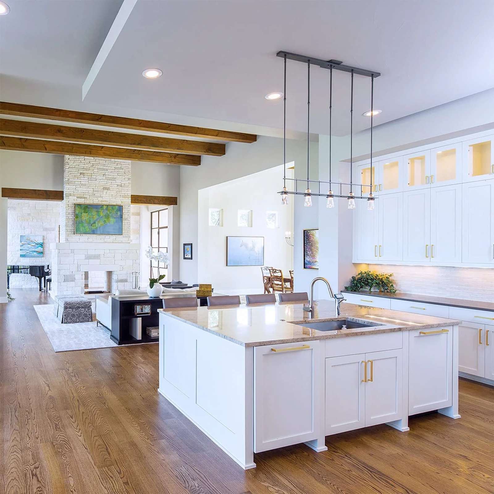 Gold Square Brushed Satin Brass Cabinet Handles Pulls Kitchen Stainless Steel