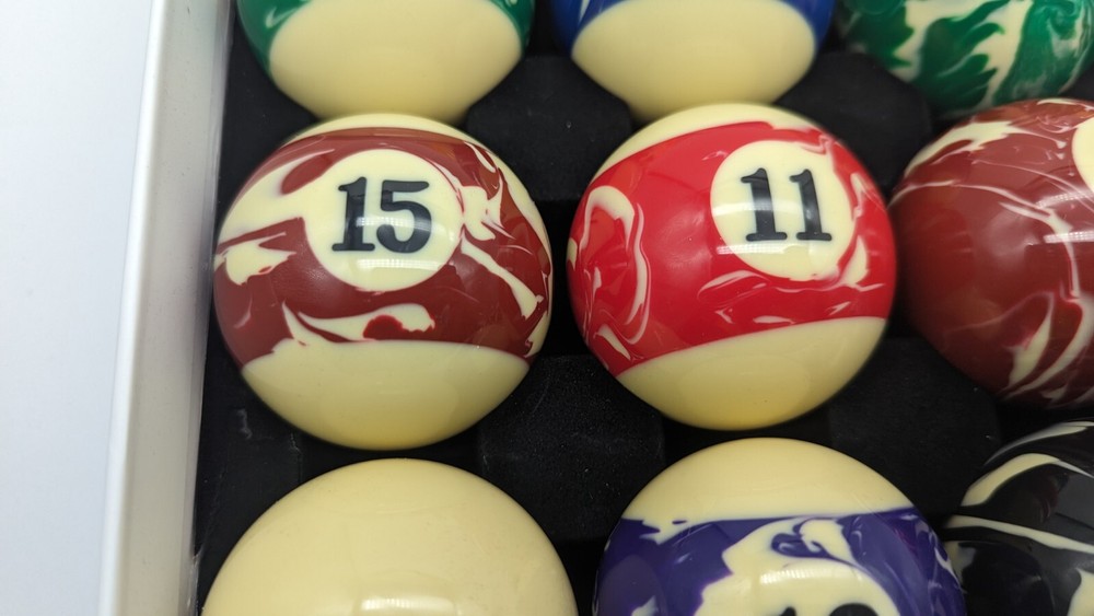 Billmart Premium Billiard Balls Pool Table Accessories MARBLED NICE LOOK