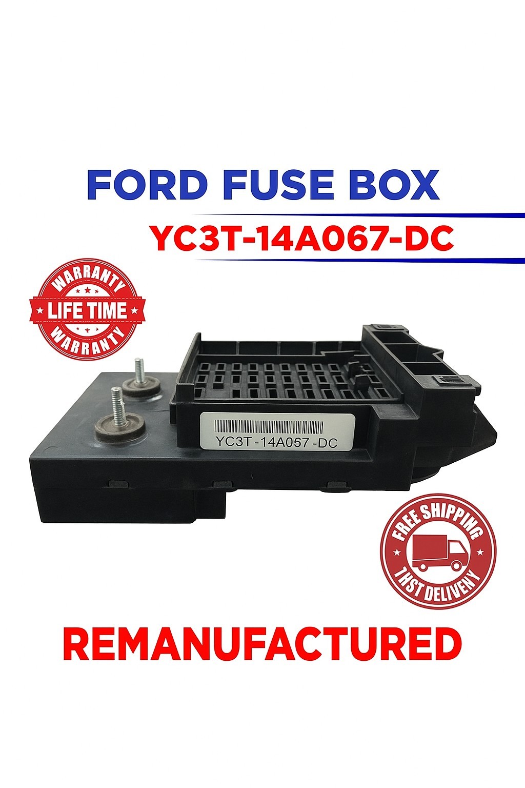 REBUILT YC3T-14A067-DC FORD F250 F350 SUPER DUTY INTERIOR FUSE BOX