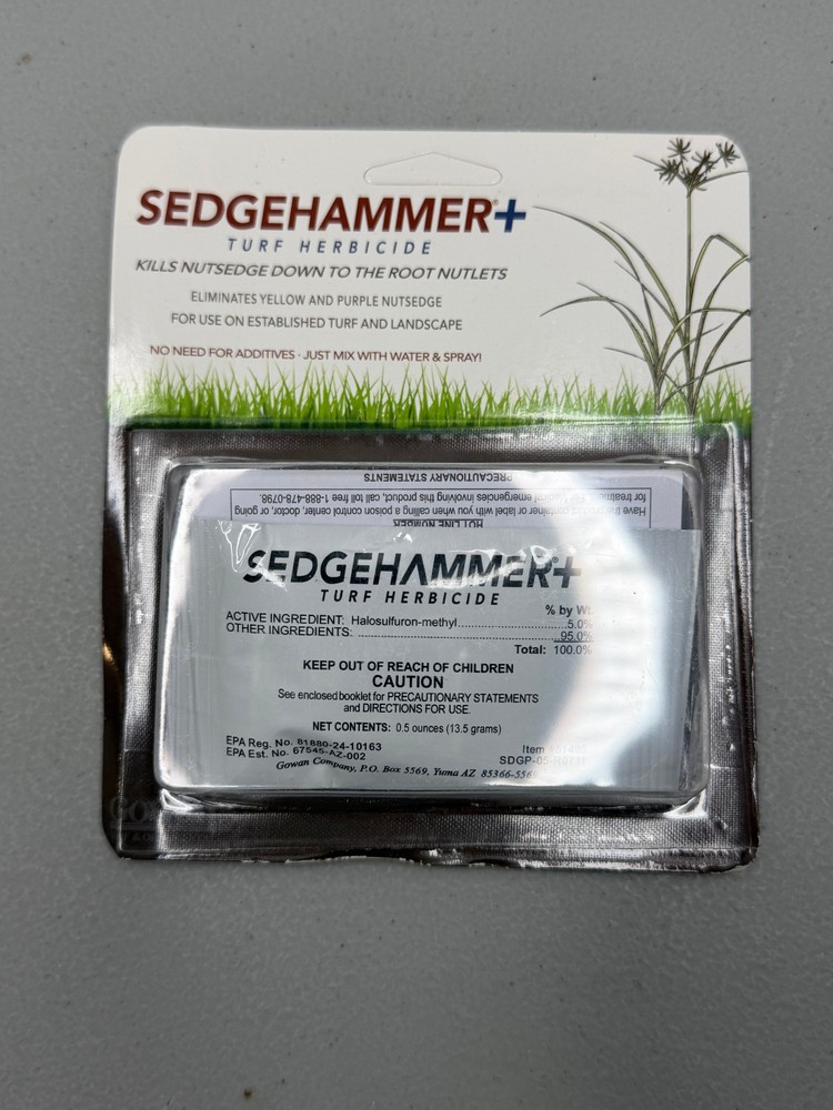 Sedgehammer + Plus Turf Herbicide 5% Halosulfuron (Nutsedge Control) - 4 Packets