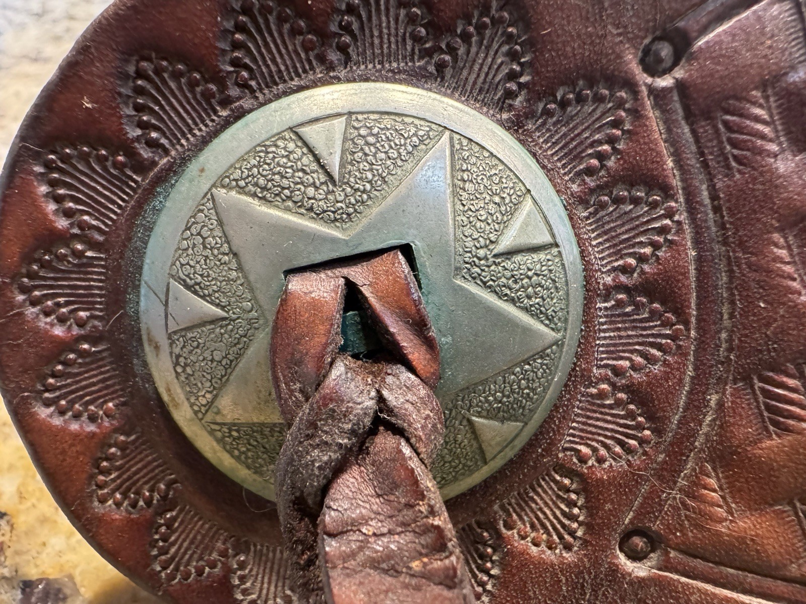 Vintage Western Cowboy Cowgirl Spurs Leather Strap As Found