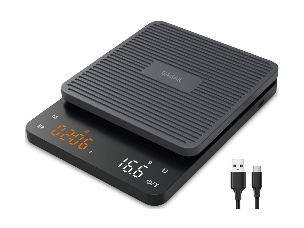 BAGAIL BASICS Coffee Scale with Timer, 0.1g High Precision Kitchen ... Fast Ship