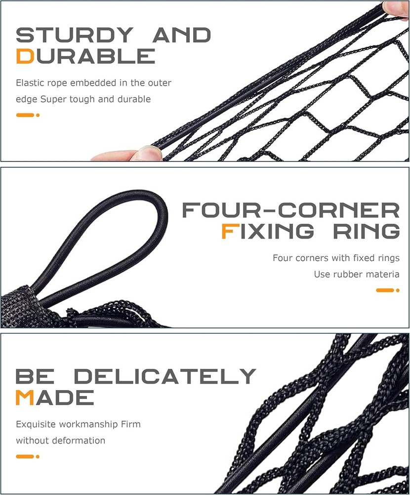 Trunk Cargo Net Organizer for Vehicles