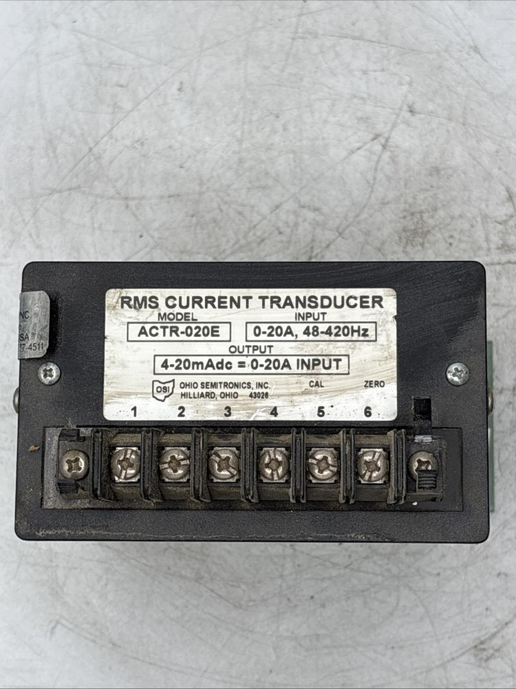 Ohio Semitronics Current Transducer Model ACTR-020E