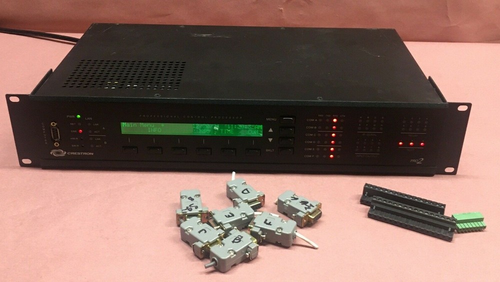Crestron PRO2 Professional Video Control Processor C2ENET-1 C2COM-3 CNXRY-8 X 2