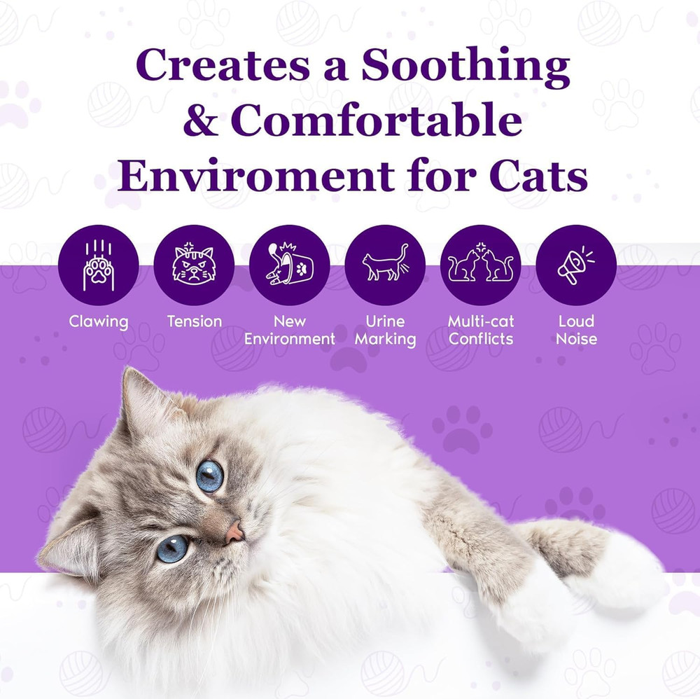 Cat Calming Diffuser Refill | 24/7 Soothing Pheromone Technology for Felines