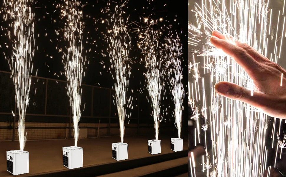 Large 700W Cold Spark Machine Firework Stage Effect DJ Event Party Wedding+Case
