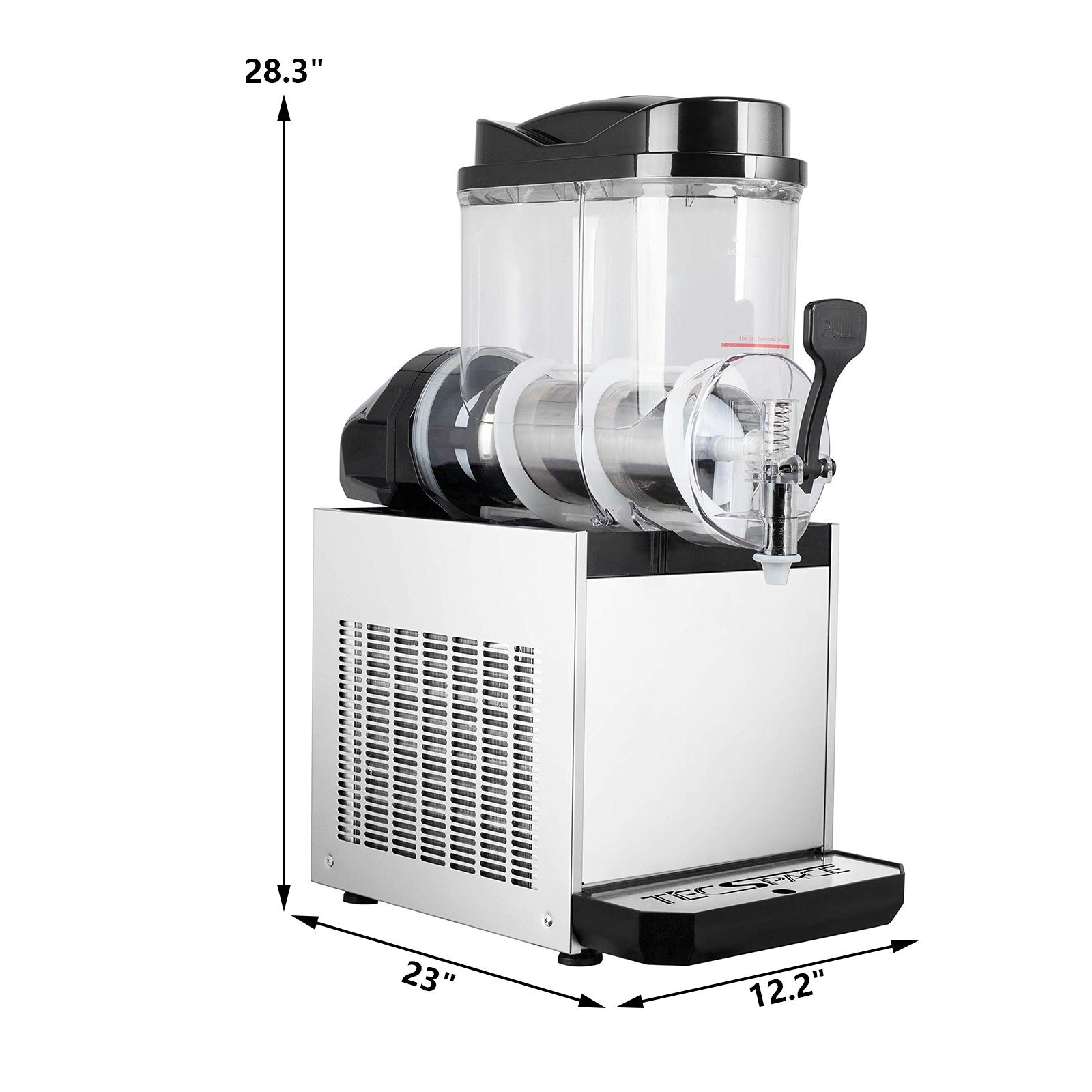 TECSPACE Commercial 1/2/3 Tank 15/30/45L Frozen Drink Slushy Making Machine USA