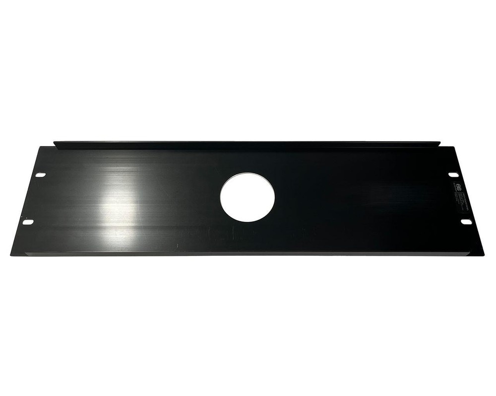 Monkey 3U 19" Rack Panel with Circle Cutout, Black