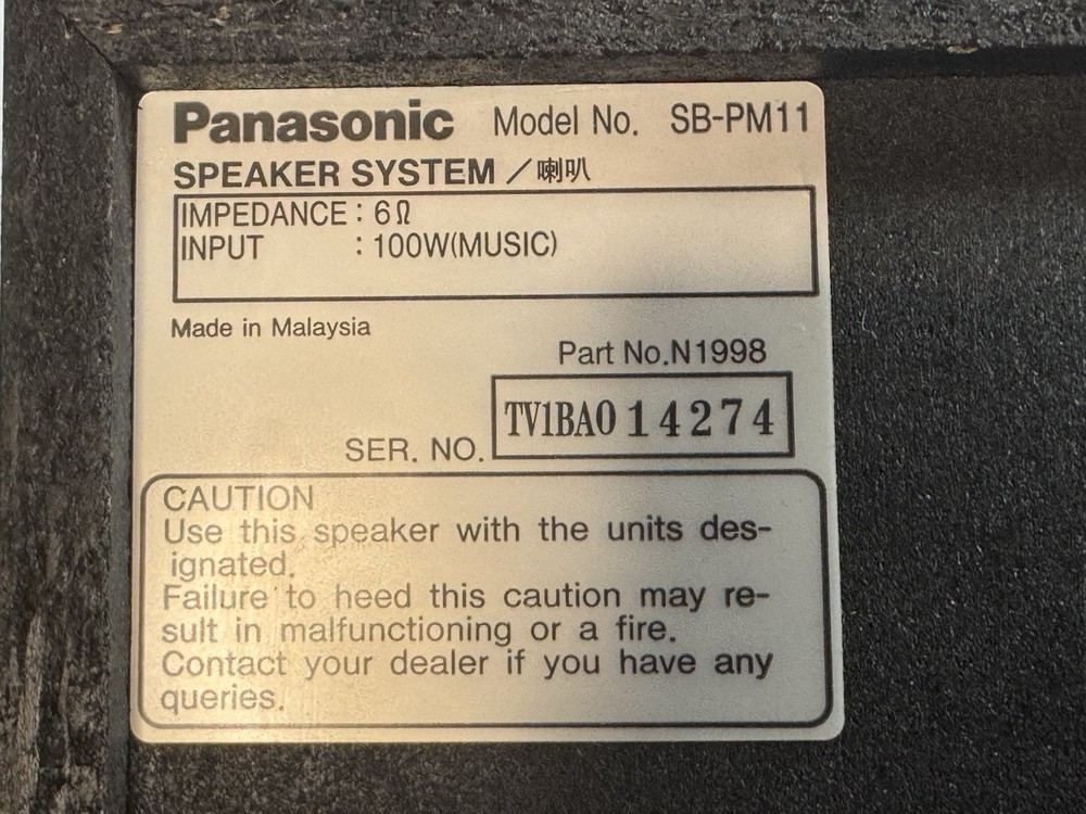 Panasonic CD Stereo System SA-PM11 5 CD CD Changer - Cassette Player Not Working
