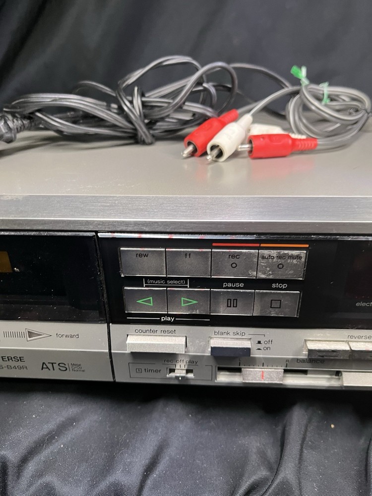 Technics Stereo cassette deck RS-B49R Quick auto reverse tape no screen