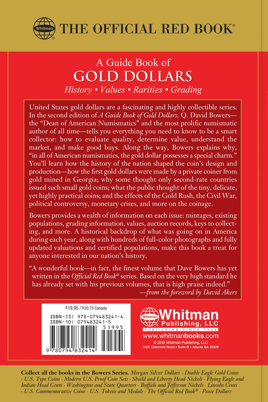 Official Red Book - Guide Book of Gold Dollars - 2d ed - Bowers - Softcover