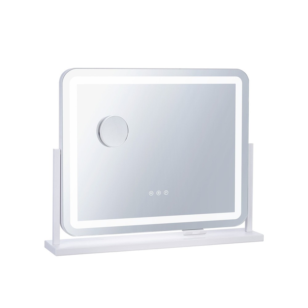 Vanity Mirror with Lights, Three Color Lighting Modes, Lighted Makeup LED Mirror