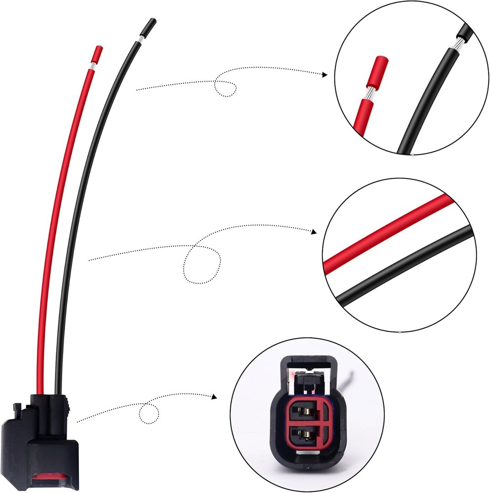 Fuel Injector ABS Sensor Wiring Harness S824 Connector Plug Wire EV6 Compatible