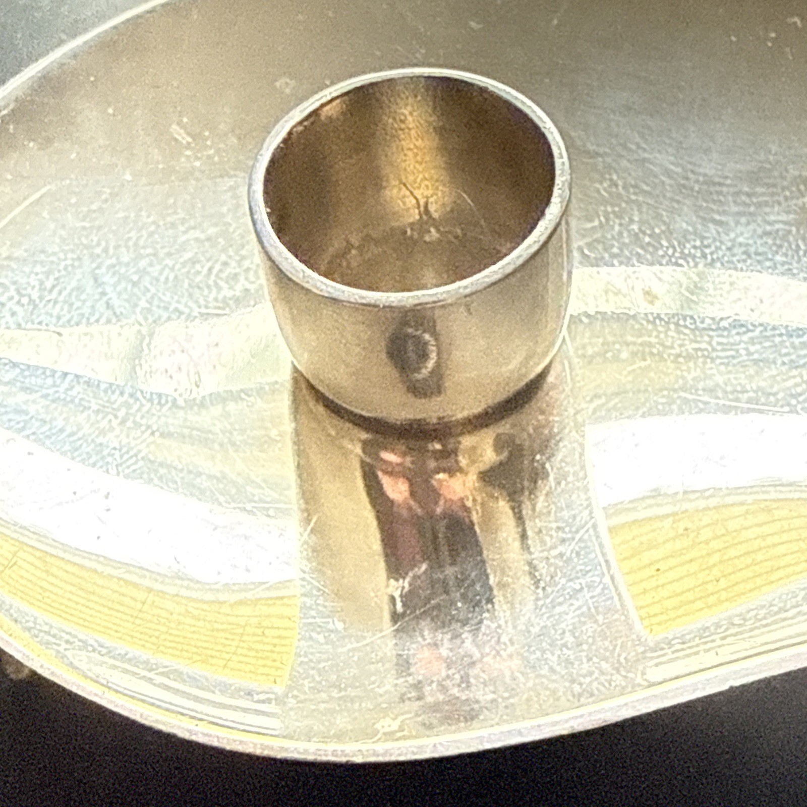 Mid Century Modern Sterling Silver Denmark Hugo Grun Candlestick Holders Pair