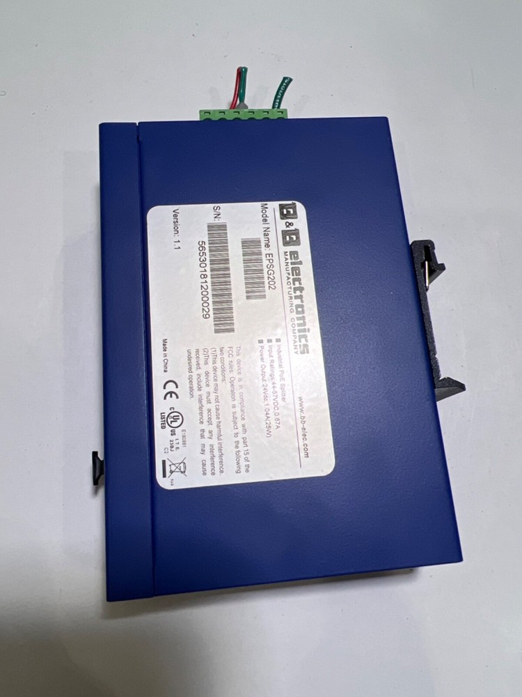 B&B electronics EPSG202 - GIGABIT POE SPLITTER