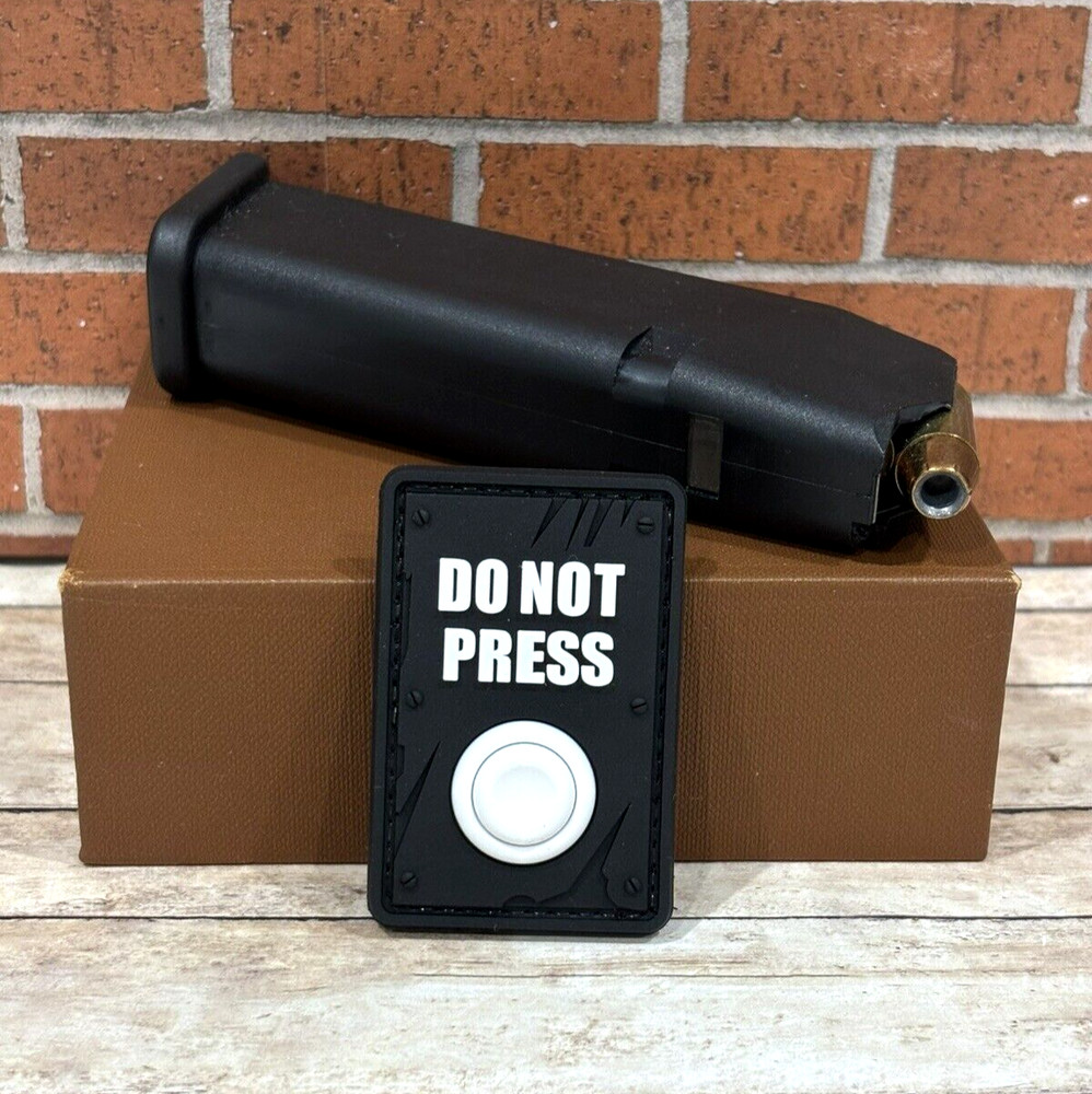 Tactical PVC Patch - Do Not Press My Button Patch - Morale Funny Gun Patch