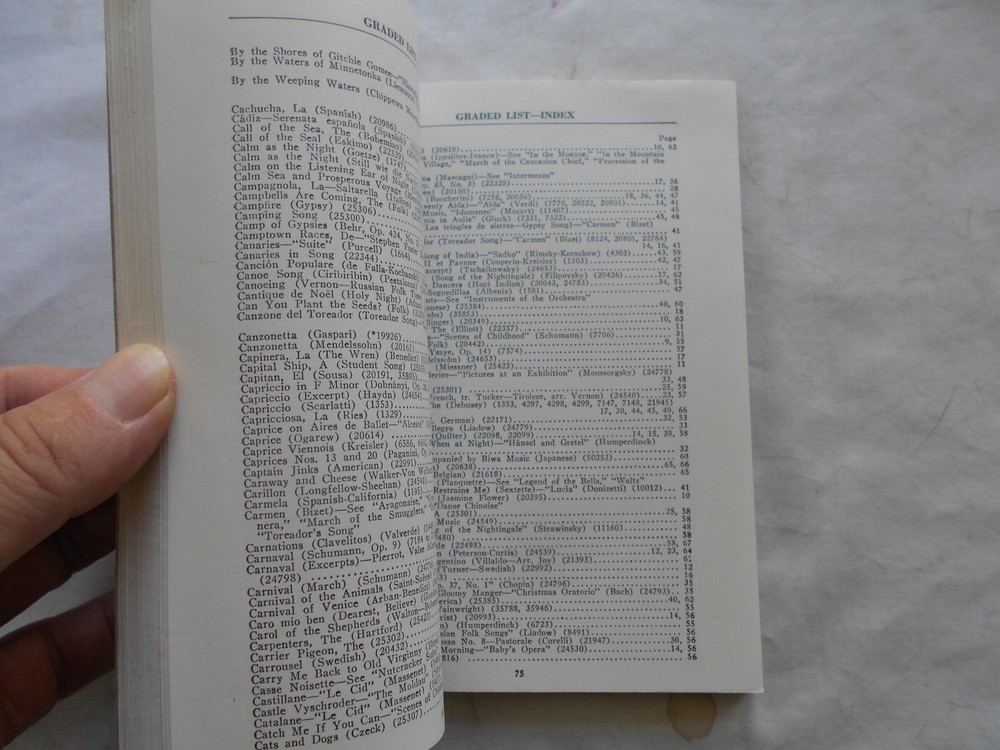RCA VICTOR RECORDS CATALOG for Elementary Schools 1937