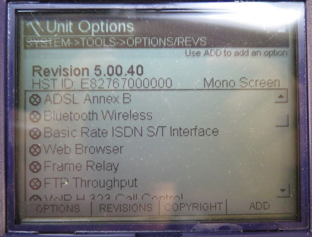 JDSU Acterna HST-3000 SIM T1 Ethernet / Optical Tester w/ Soft Case