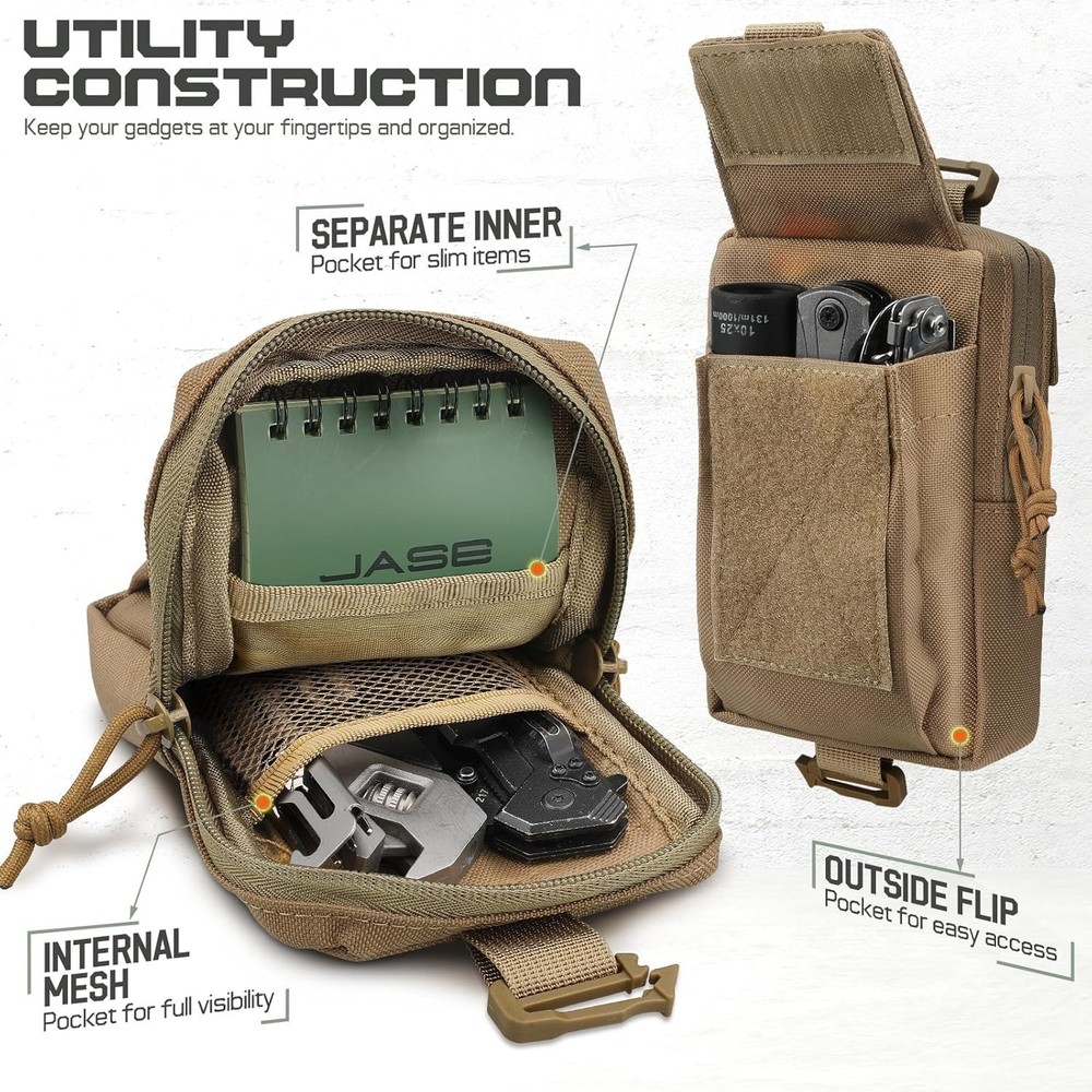 Utility Shoulder Strap Tactical Pouch - Quick Access EDC Storage Solution