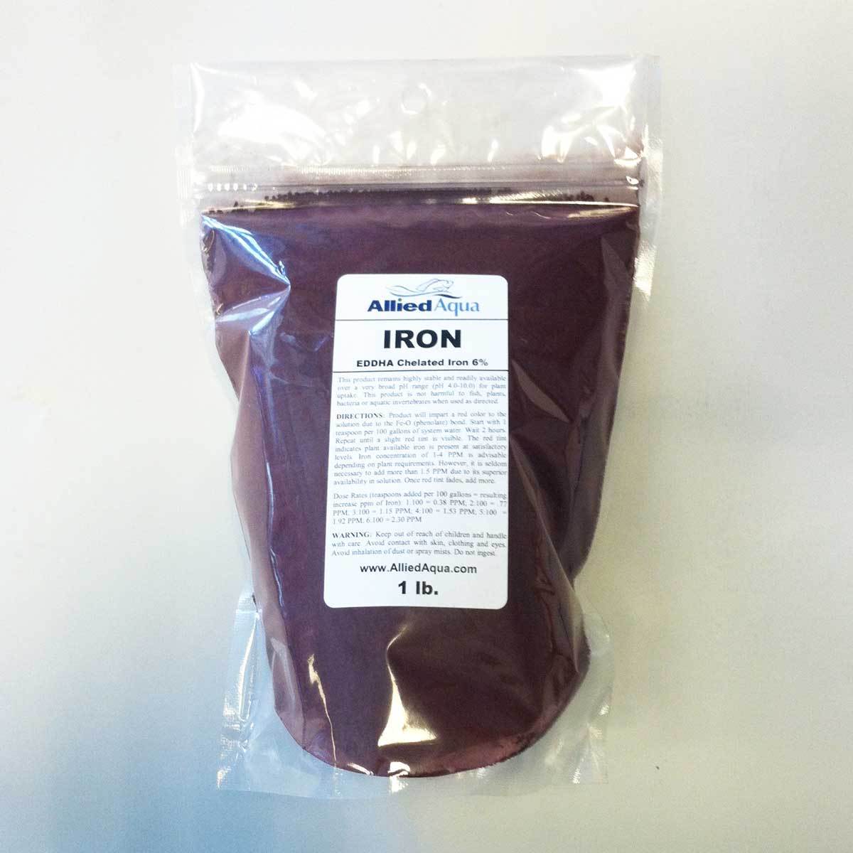 Chelated Iron EDDHA 6% - Iron Chelate FeEDDHA 1 pound - aquaponics garden