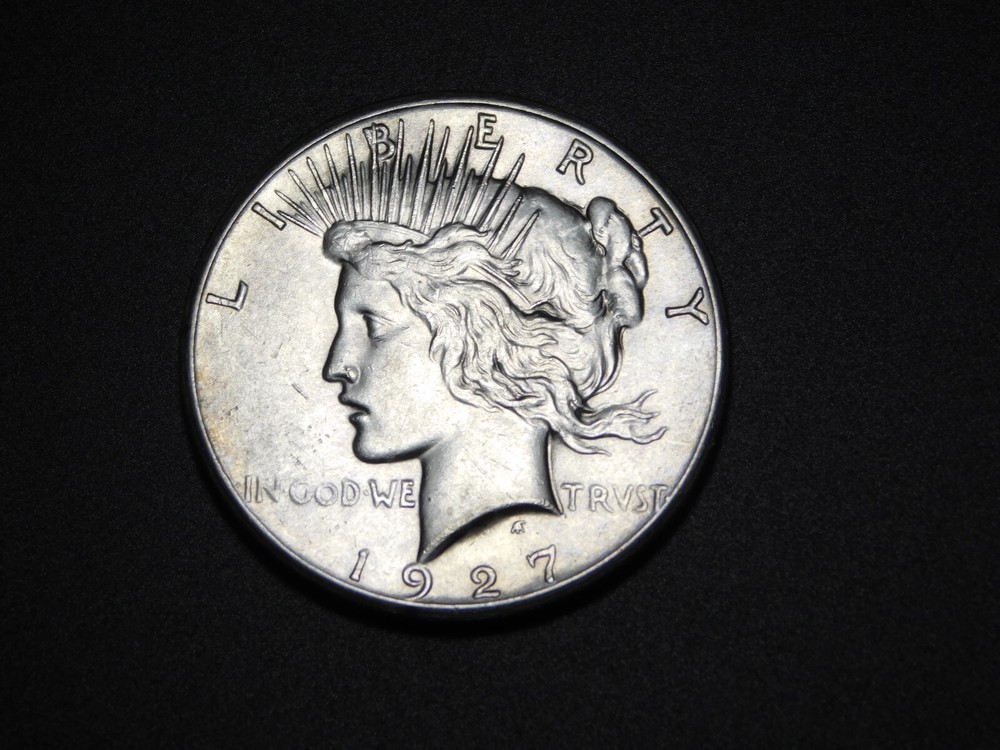 OLD WEST US COINS 1927 PEACE SILVER DOLLAR