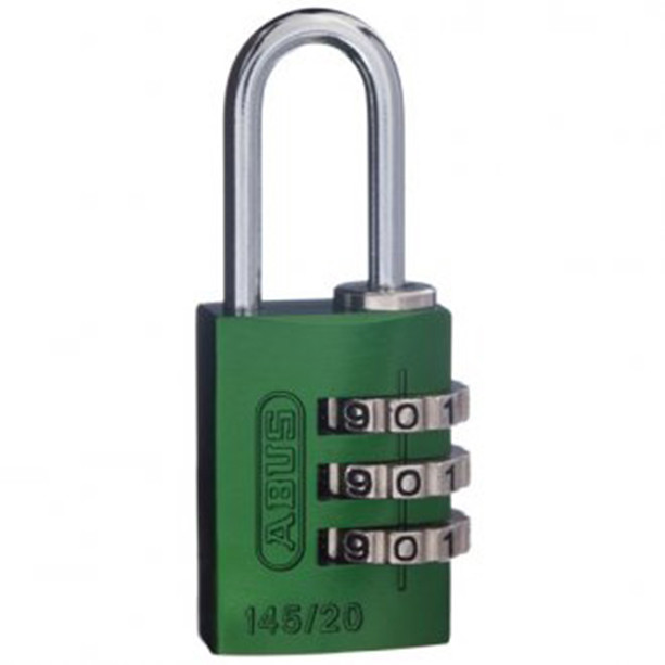 Combination Padlocks - Resettable ABUS 20mm High quality - GREEN