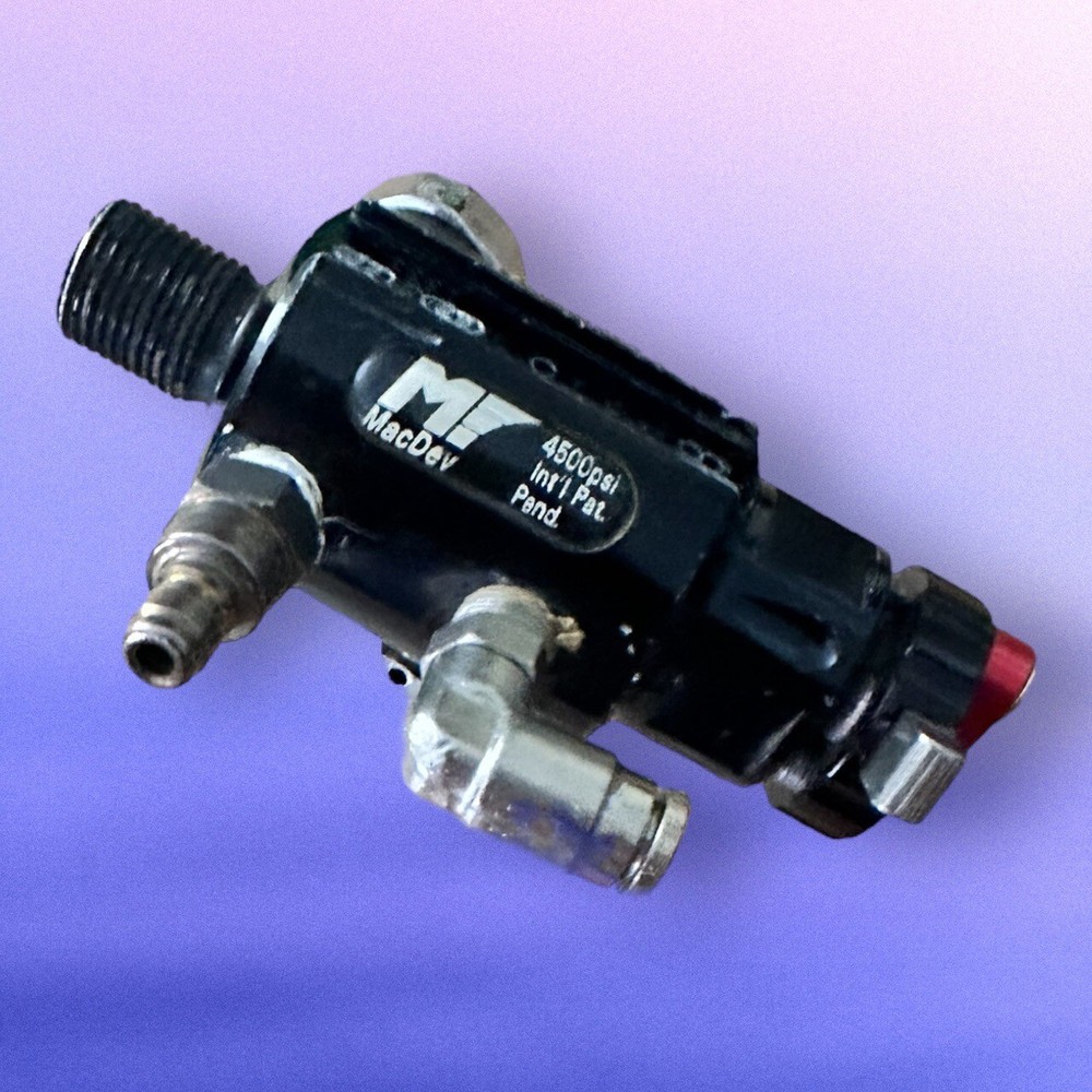 MacDev Conquest 4500psi HPA Tank Regulator With Bleed & Lock