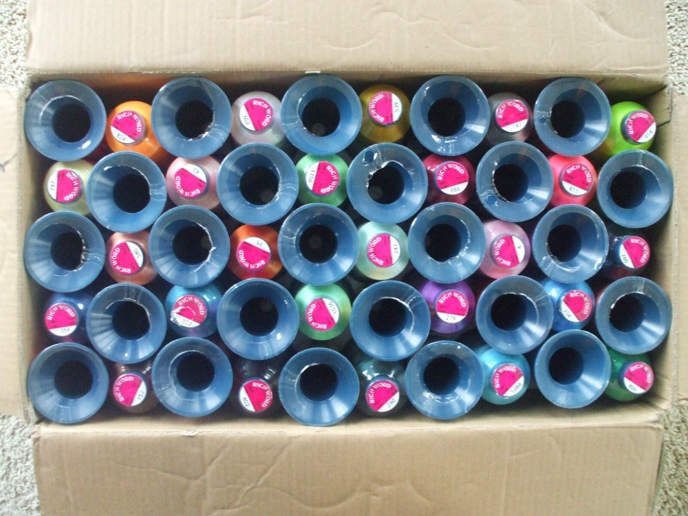 98 SPOOLS OF POLYESTER EMBROIDERY THREAD 40 WT