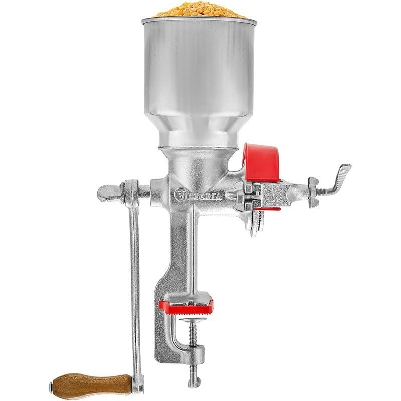 Cast Iron Manual Grain Grinder Corn Milling Machine Adjustable Kitchen Tool New