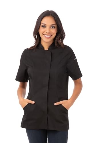 Women's Roxby Chef Coat Medium Black