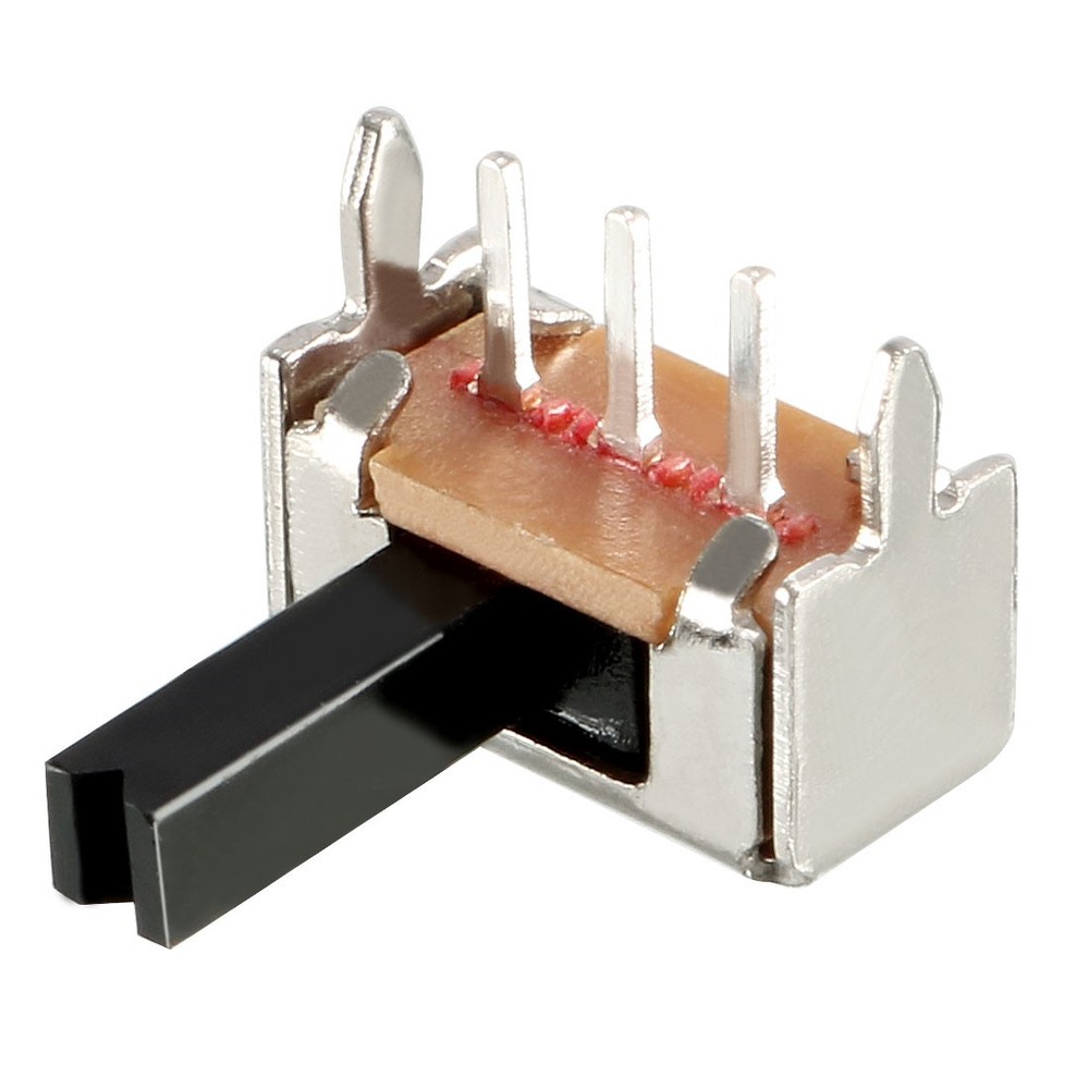 20Pcs 6mm Horizontal Slide Switch SPDT 1P2T 3 Terminals PCB Panel Latching