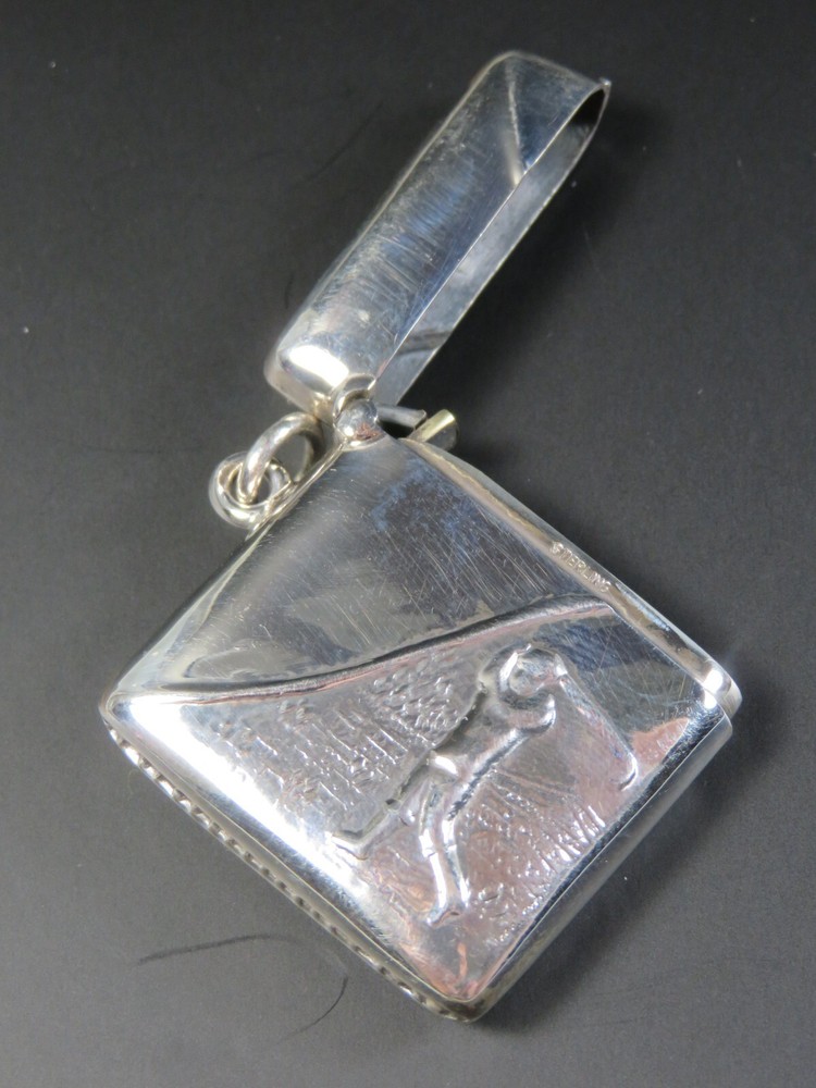 STERLING SILVER GOLF VESTA CASE