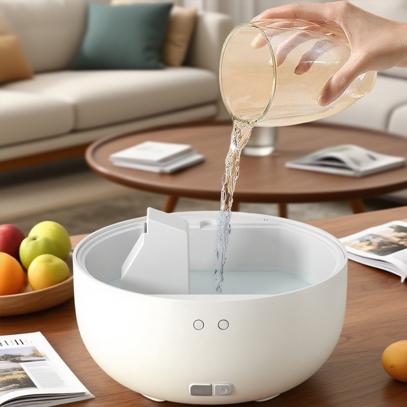 Lighthouse - shaped Aromatherapy Humidifier Black