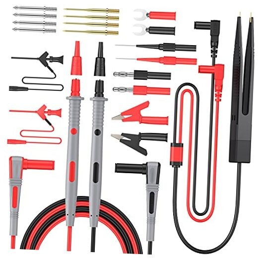 Multi Test Leads Kit - Electrical Multimeter Test Lead with Test Leads 21pcs